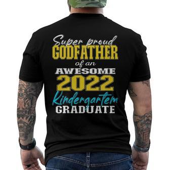 Proud Godfather Of Kindergarten Graduate 2022 Graduation Men's Back Print T-shirt | Mazezy