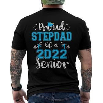 Proud Stepdad Of A Class Of 2022 Senior Graduation 22 Ver2 Men's Back Print T-shirt | Mazezy