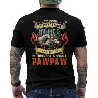 I Am Proud Of Many Things In Life Pawpaw Men's Back Print T-shirt | Mazezy