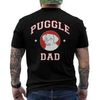 Puggle Dad Puggle Owner Men's Back Print T-shirt | Mazezy UK