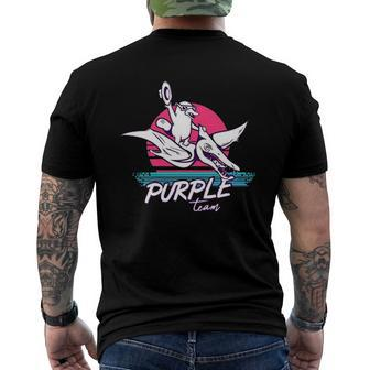 Purple Team Black Hills Information Security Men's Back Print T-shirt | Mazezy
