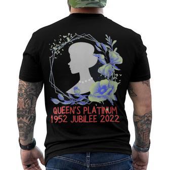 Queen Platinum Jubilee Men's Crewneck Short Sleeve Back Print T-shirt | Favorety CA