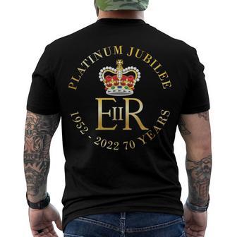 Queens Platinum Jubilee V2 Men's Crewneck Short Sleeve Back Print T-shirt | Favorety AU