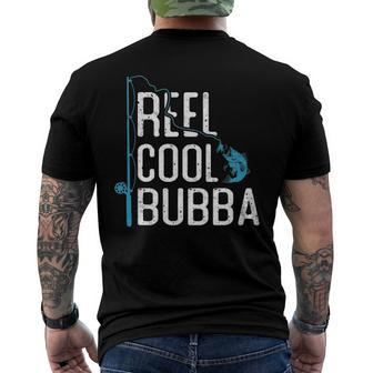 Reel Cool Bubba Fishing Fathers Day Fisherman Bubba Men's Back Print T-shirt | Mazezy