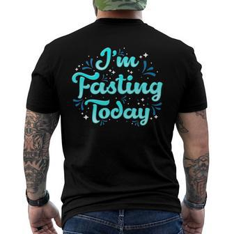 Religious Lent Rammadan Yom Kippur Or Weight Loss Fasting Men's Back Print T-shirt | Mazezy