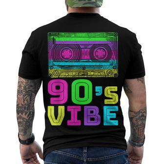 Retro Aesthetic Costume Party Outfit - 90S Vibe Men's Back Print T-shirt | Mazezy