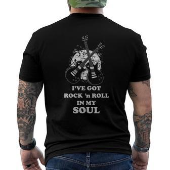 Rock N Roll S Guitar - Ive Got Rock N Roll In My Soul Men's Back Print T-shirt | Mazezy