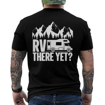 Rv There Yet Travel Log Recreational Vehicle Men's Back Print T-shirt | Mazezy