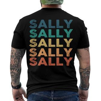 Sally Name Shirt Sally Family Name Men's Crewneck Short Sleeve Back Print T-shirt - Monsterry DE