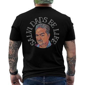 Salvi Dads Be Like Fathers Day Men's Back Print T-shirt | Mazezy