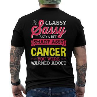 Sassy Cancer Birthday Zodiac Sign Costume Men's Back Print T-shirt | Mazezy