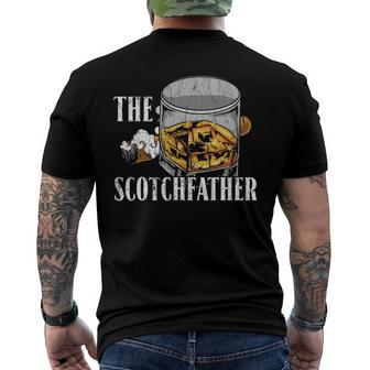 The Scotchfather Malt Whiskey Men's Back Print T-shirt | Mazezy