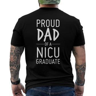 Seniors 22 Proud Dad Of A Nicu Graduate Tee For Daddy Men's Back Print T-shirt | Mazezy