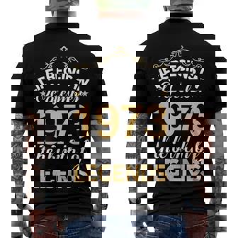 September 1973 Birthday Life Begins In September 1973 V2 Men's T-Shirt Back Print | Seseable CA