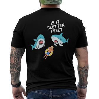 Sharkes Ocean Animal Celiac Disease Is It Gluten Free Men's Back Print T-shirt | Mazezy