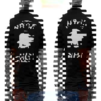 What The Shell Saying Novelty - Unisex Men's Back Print T-shirt | Mazezy