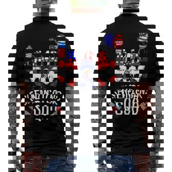 Shenanigans Squad 4Th Of July Gnomes Usa Independence Day V2 Men's T-shirt Back Print - Seseable