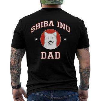 Shiba Inu Dad Pet Lovers Men's Back Print T-shirt | Mazezy CA