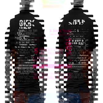 Shields Name Shields Men's T-Shirt Back Print - Seseable
