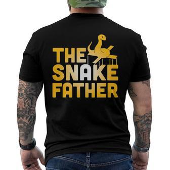 The Snake Father Reptile Owner Men's Back Print T-shirt | Mazezy