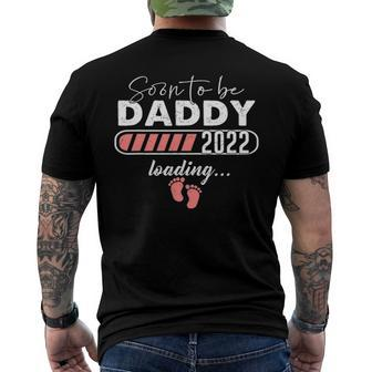 Soon To Be Daddy Est 2022 Pregnancy Announcement Men's Back Print T-shirt | Mazezy