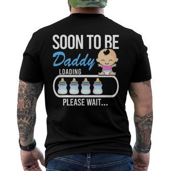 Soon To Be Daddy It A Girl Mens First Time Dad Men's Back Print T-shirt | Mazezy