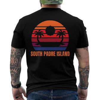 South Padre Island Vacation State Of Texas Men's Back Print T-shirt | Mazezy