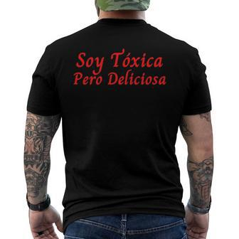 Soy Toxica Pero Deliciosa Para Mujer Latina Men's Back Print T-shirt | Mazezy