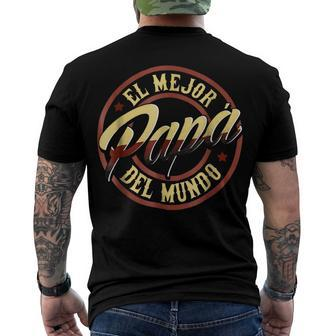 Spanish El Mejor Papa Del Mundo Men's Crewneck Short Sleeve Back Print T-shirt - Monsterry UK
