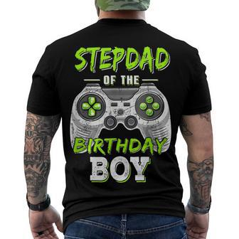 Stepdad Of The Birthday Boy Game Men's T-shirt Back Print - Seseable