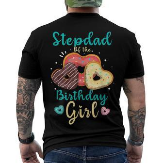 Stepdad Of The Birthday Girl Matching Family Birthday Men's T-shirt Back Print - Seseable