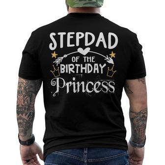 Stepdad Of The Birthday Princess Matching Family Men's T-shirt Back Print - Seseable