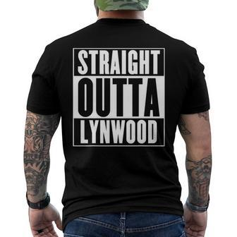 Straight Outta Lynwood California Vacation Men's Back Print T-shirt | Mazezy