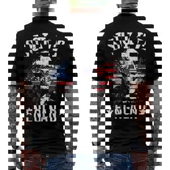 Suck It England 4Th Of July George Washington Men's T-shirt Back Print - Seseable
