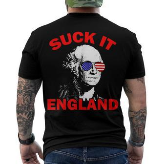 Suck It England 4Th Of July Patriotic Men's T-shirt Back Print - Seseable