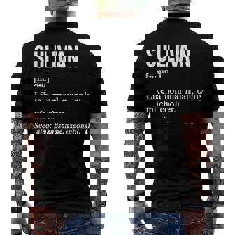 Sullivan Name Sullivan Definition Men's T-Shirt Back Print - Seseable