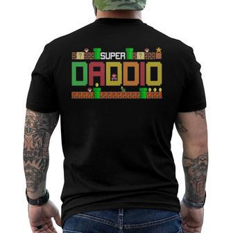 Super Dadsuper Daddio Cute Daddy Essential Men's Back Print T-shirt | Mazezy