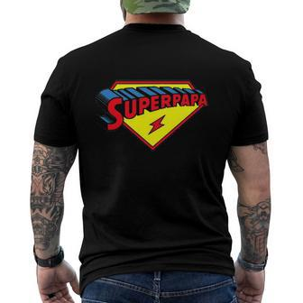 Super Papa Dad Father’S Day Men's Back Print T-shirt | Mazezy