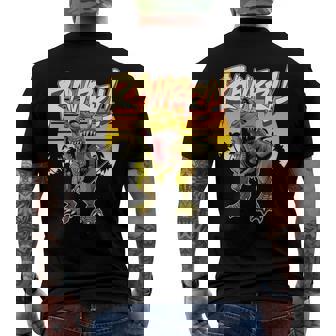 T Rex Rawr Vintage Retro Dinosaur Lover Men's Back Print T-shirt | Mazezy