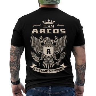 Team Arcos Lifetime Member V9 Men's Crewneck Short Sleeve Back Print T-shirt - Seseable