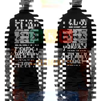 I Tell Dad Jokes Periodically But Only When Im My Element Men's Back Print T-shirt | Mazezy