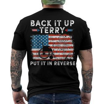 Back Up Terry Put It In Reverse Firework 4Th Of July V8 Men's T-shirt Back Print - Seseable