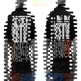 I Tested Positive For Swag-19 Men's Back Print T-shirt | Mazezy