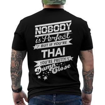 Thai Name If You Are Thai Men's T-Shirt Back Print - Seseable