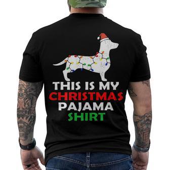 This Is My Christmas Pajama 875 Shirt Men's Crewneck Short Sleeve Back Print T-shirt | Favorety CA