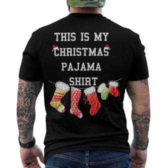 This Is My Christmas Pajama 876 Shirt Men's Crewneck Short Sleeve Back Print T-shirt | Favorety AU