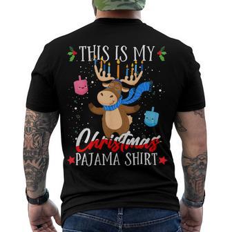 This Is My Christmas Pajama Jewish 545 Shirt Men's Crewneck Short Sleeve Back Print T-shirt | Favorety