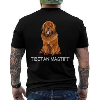 Tibetan Mastiff Crazy Dog Lover Men's Back Print T-shirt | Mazezy