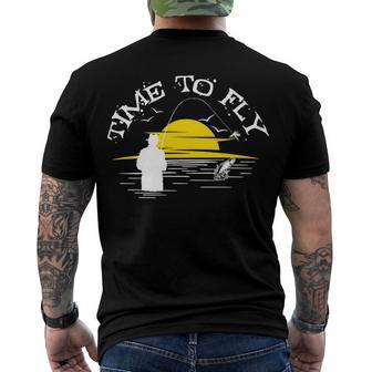 Time To Fly Fish 49 Trending Shirt Men's Crewneck Short Sleeve Back Print T-shirt | Favorety UK