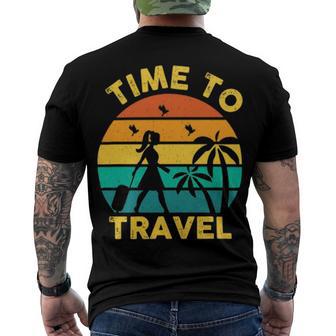 Time To Travel 807 Trending Shirt Men's Crewneck Short Sleeve Back Print T-shirt | Favorety CA